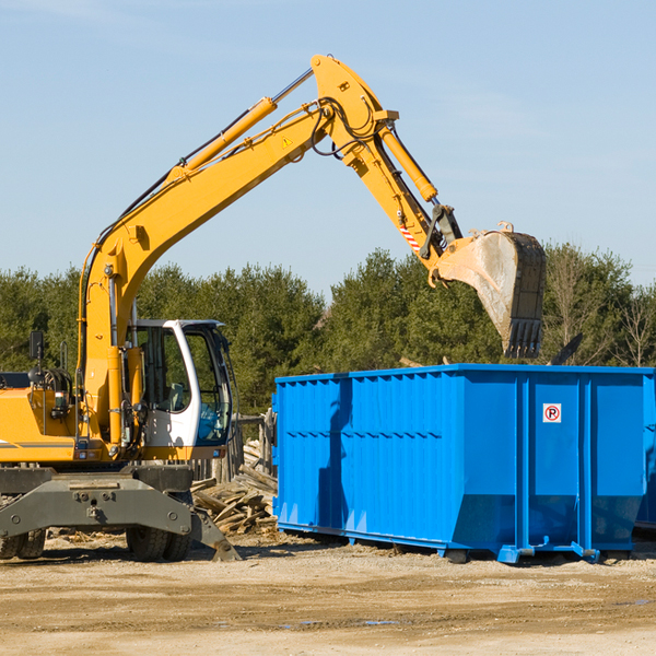 what size residential dumpster rentals are available in Pasadena Hills